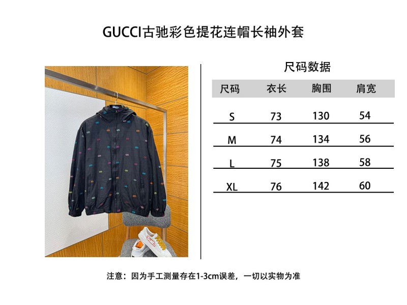 Gucci Color Jacquard Hooded Long-Sleeve Jacket 9