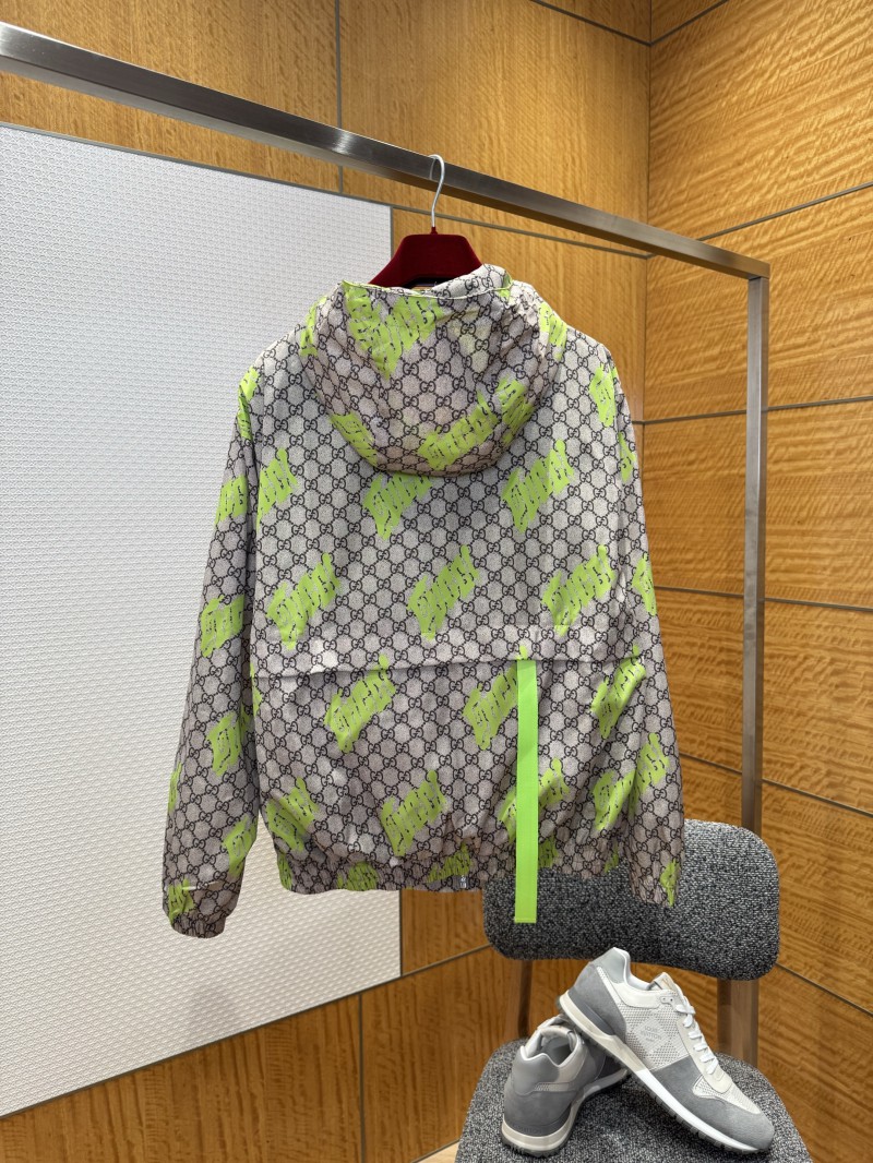 Gucci Woven Hooded Long-Sleeve Jacket 1