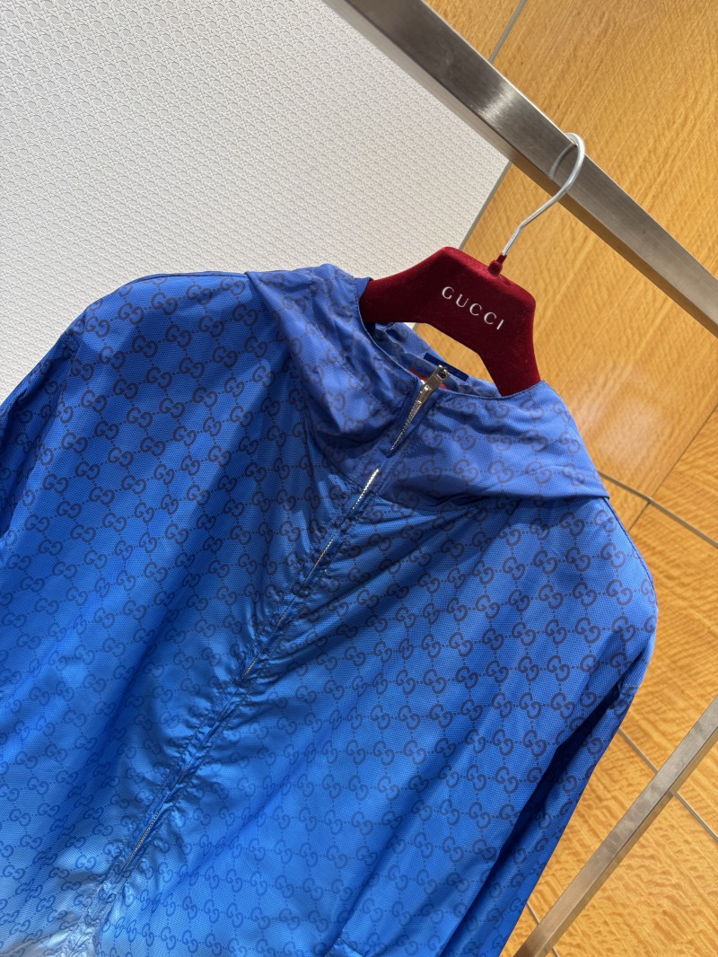 Gucci Woven Gradient Print Hooded Long-Sleeve Jacket 2