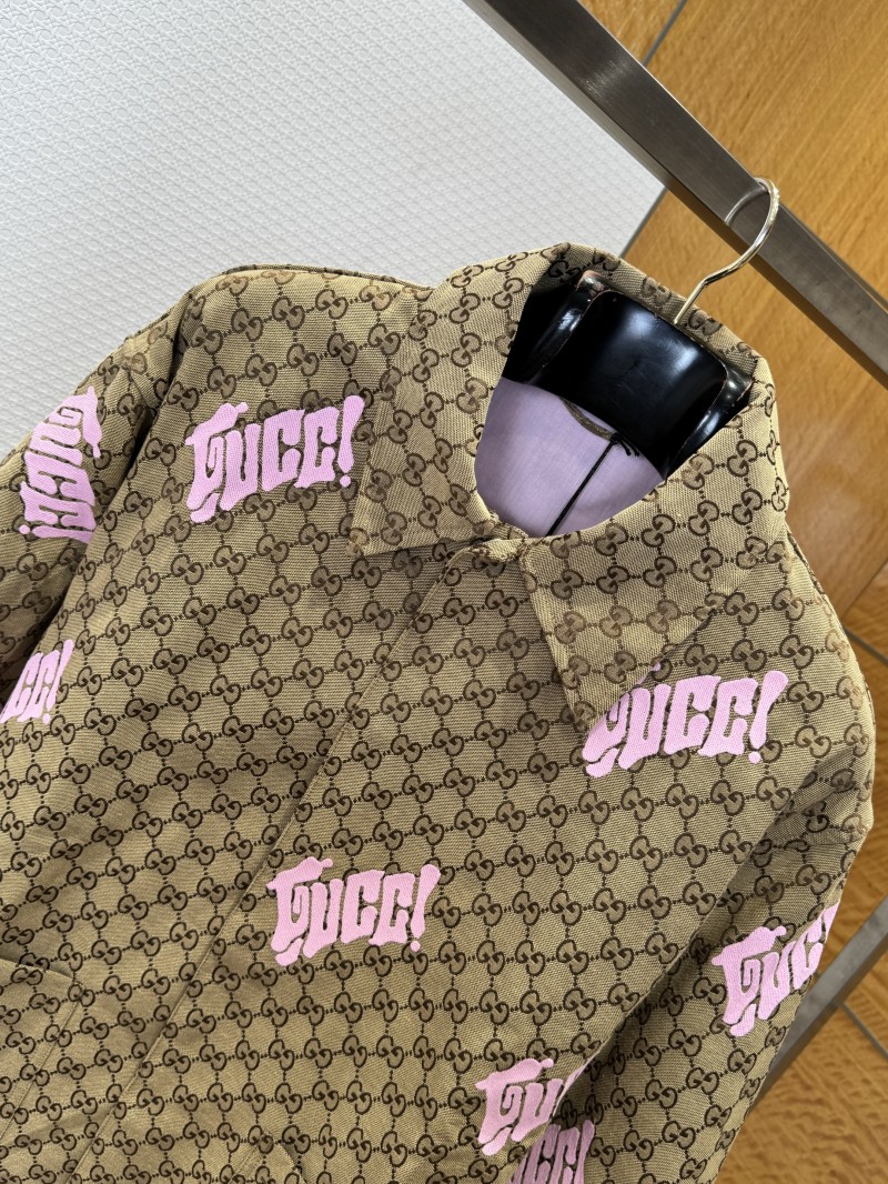 Gucci Color-Block Embroidered Lapel Jacket Coat 2