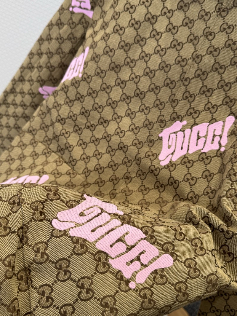Gucci Color-Block Embroidered Lapel Jacket Coat 4
