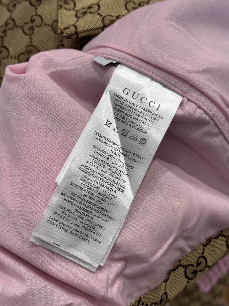 Gucci Color-Block Embroidered Lapel Jacket Coat 8
