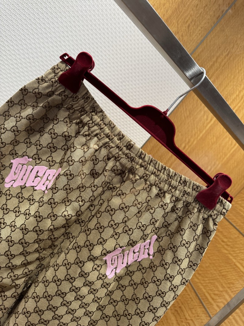 Gucci All-Over Letter Embroidered Shorts 3