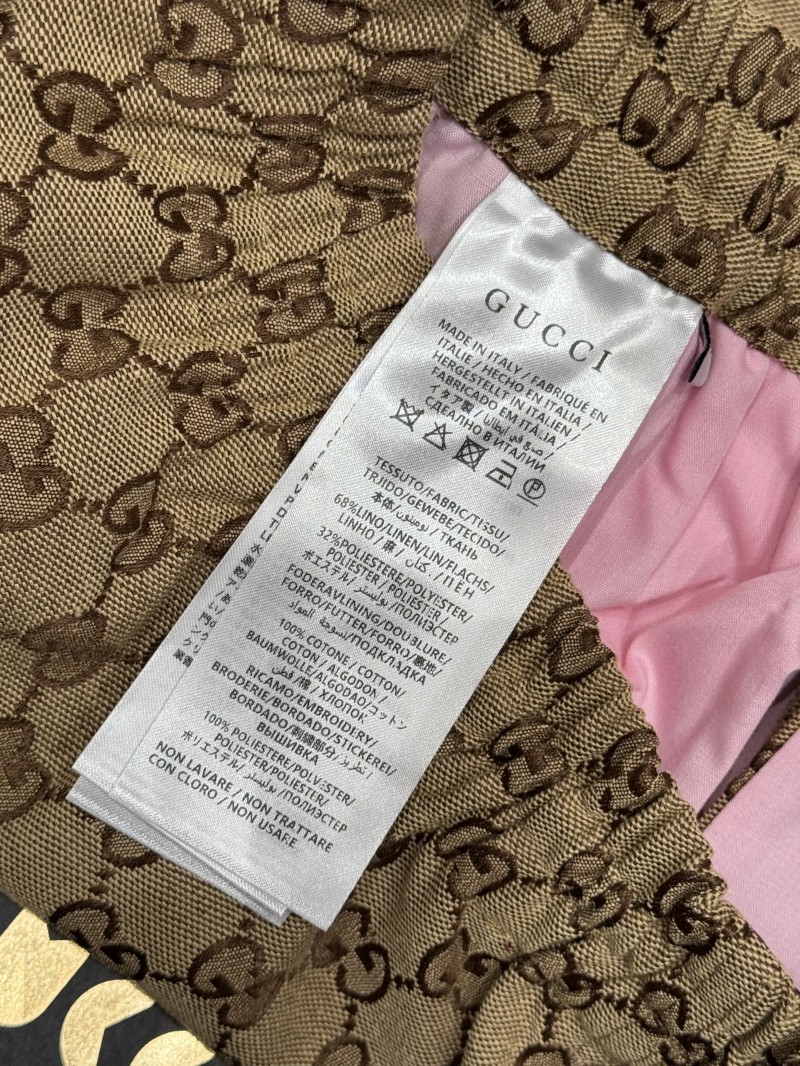 Gucci All-Over Letter Embroidered Shorts 8