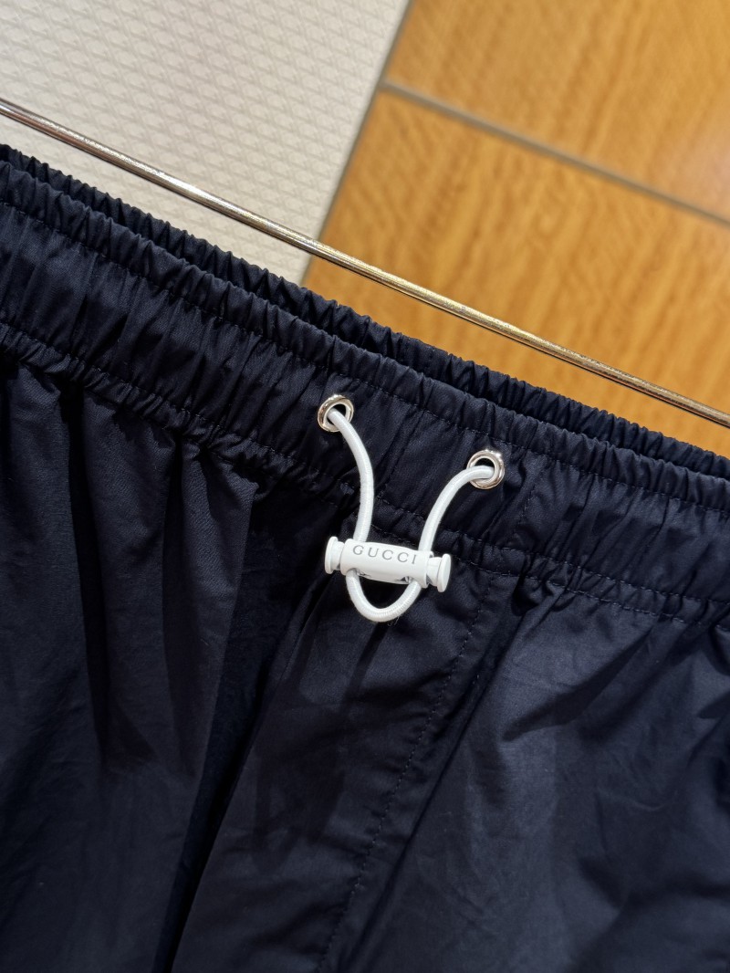 Gucci Letter Logo Cotton Poplin Trousers 4