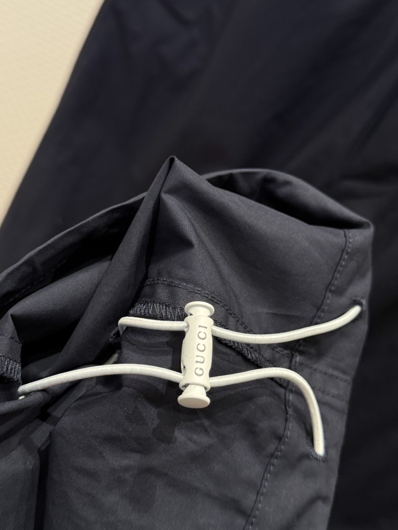 Gucci Letter Logo Cotton Poplin Trousers 5