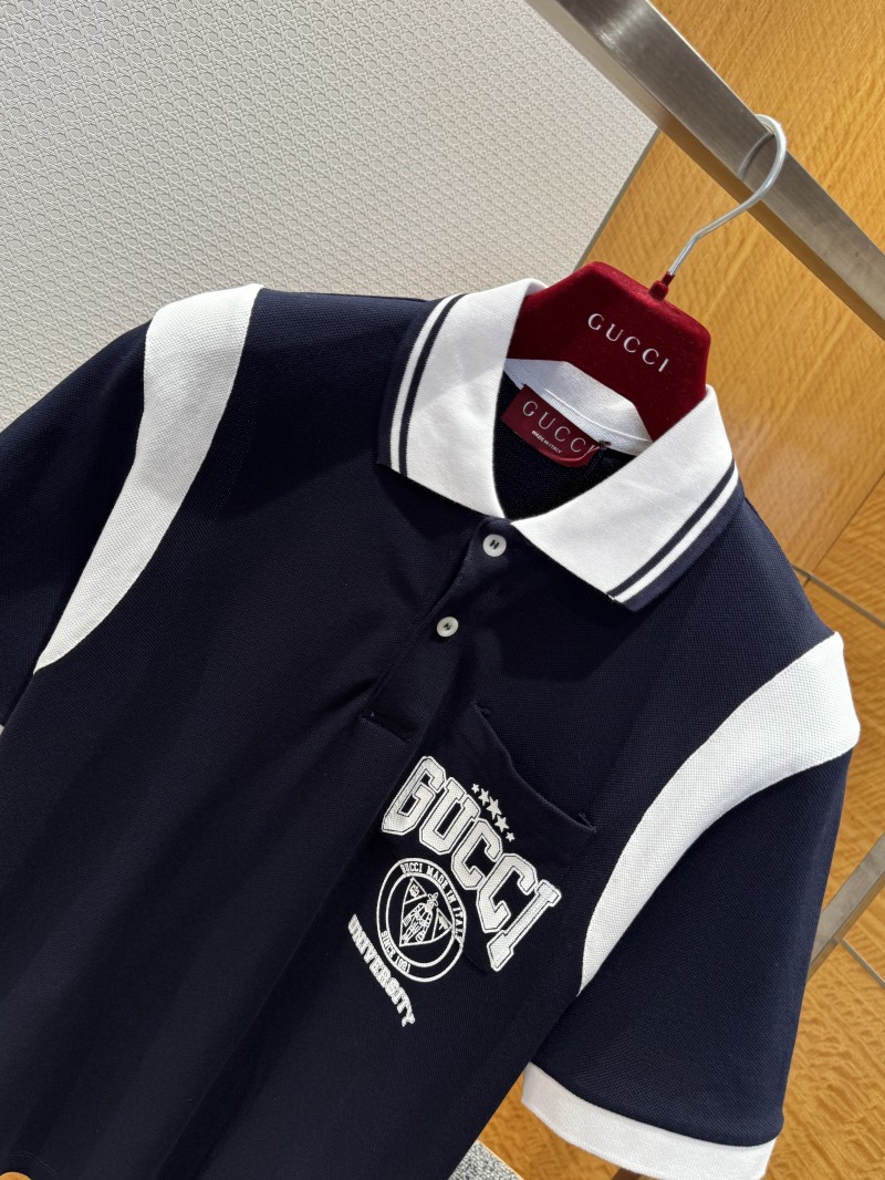 Gucci Color-Blocked Printed Polo Shirt 2