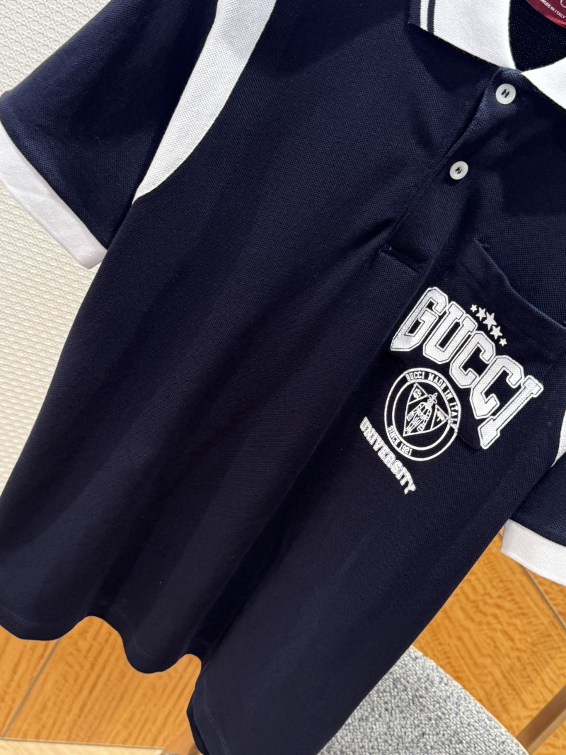 Gucci Color-Blocked Printed Polo Shirt 3