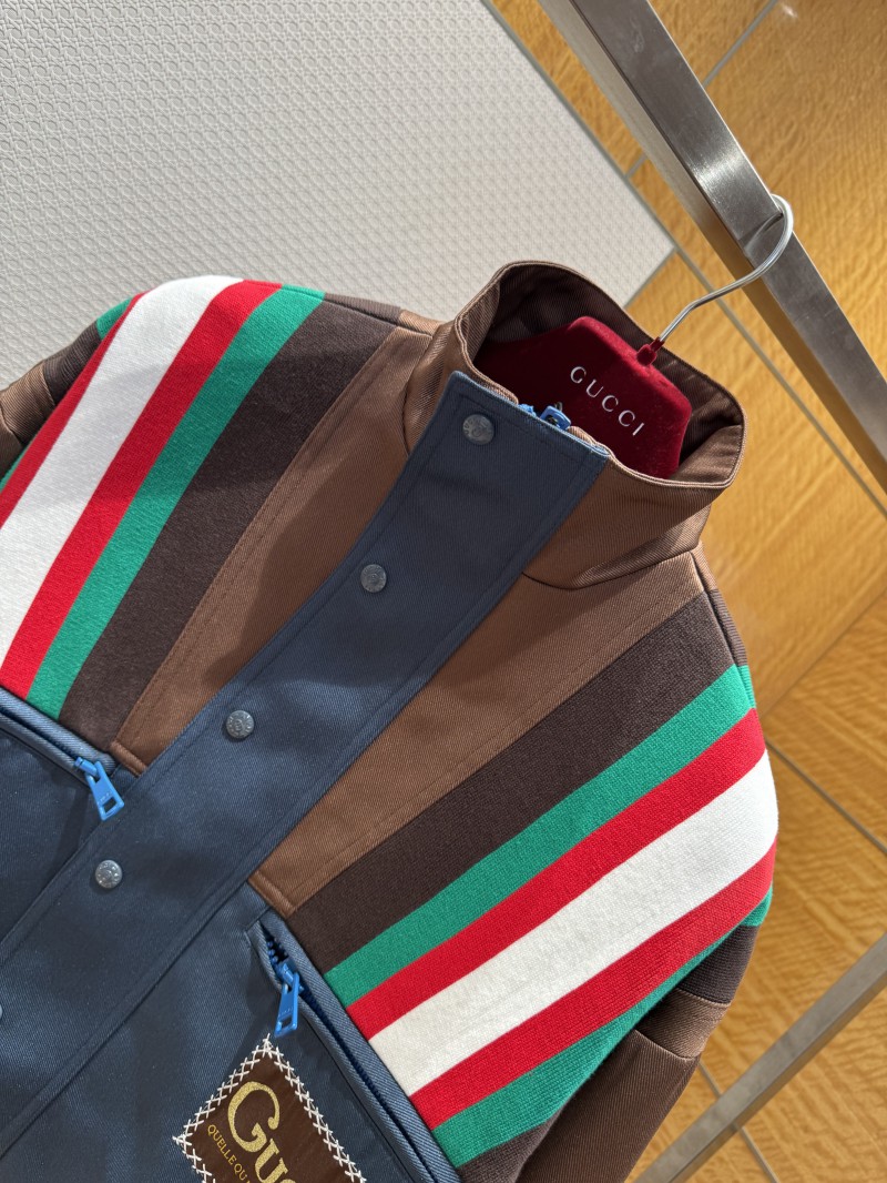 Gucci Classic Webbing Patchwork Jacket Coat 2