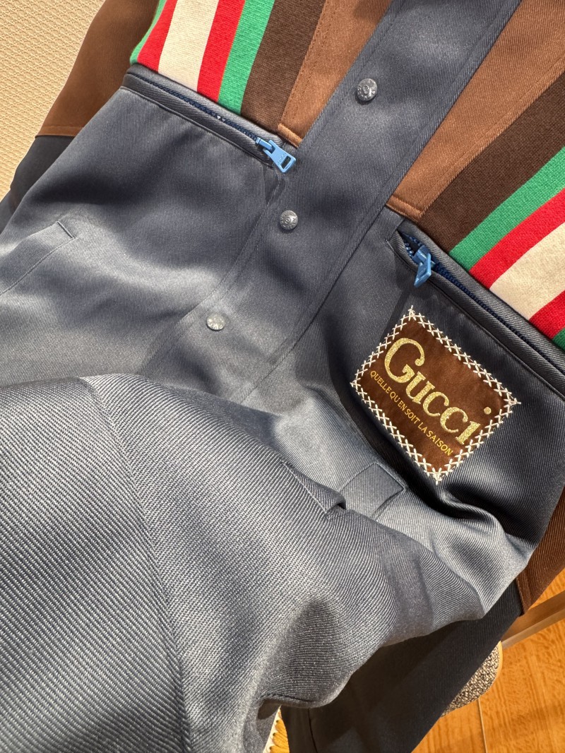 Gucci Classic Webbing Patchwork Jacket Coat 3