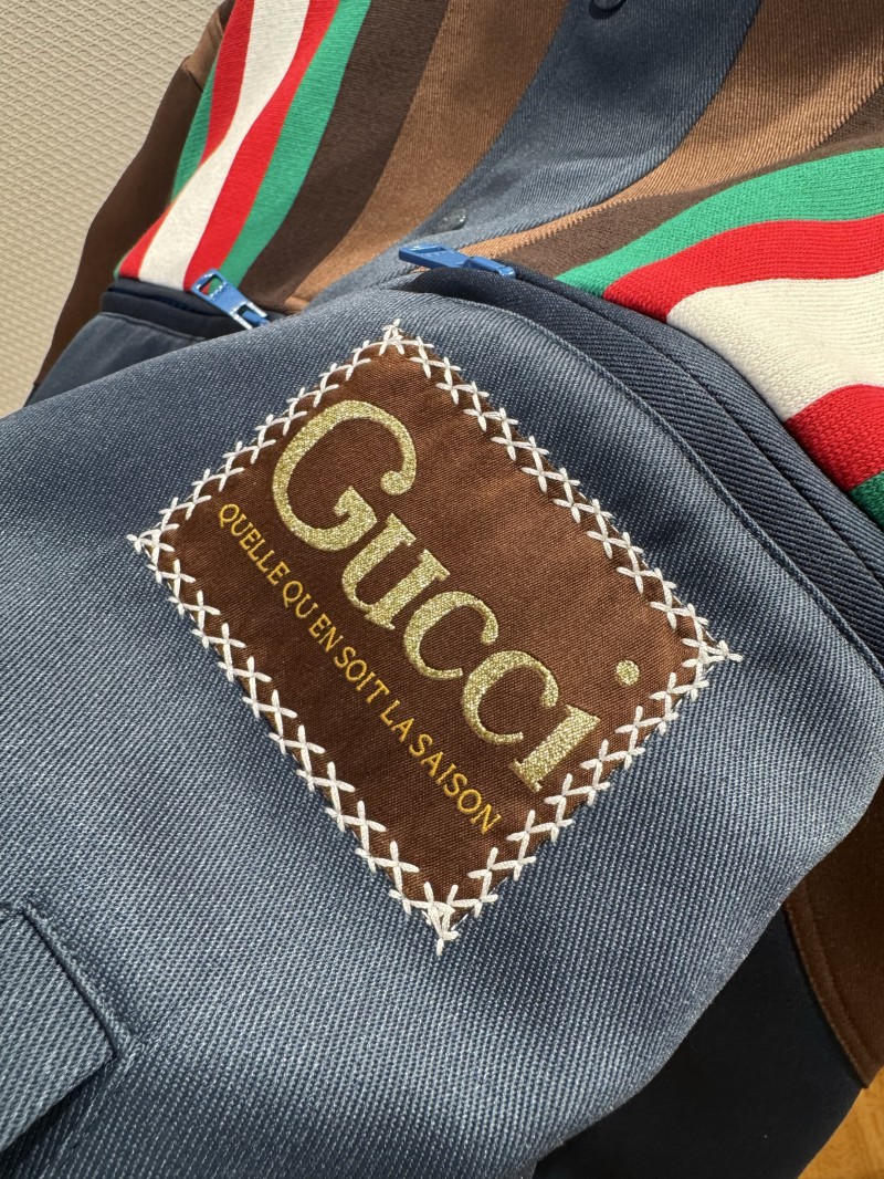 Gucci Classic Webbing Patchwork Jacket Coat 4