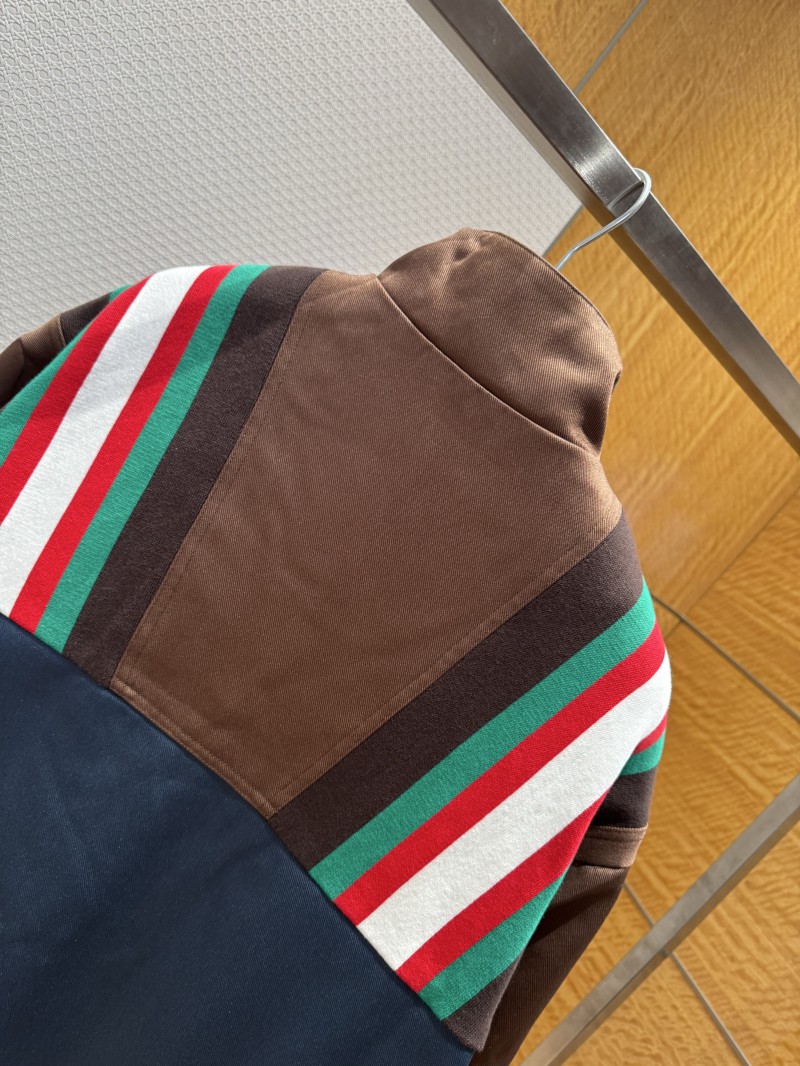 Gucci Classic Webbing Patchwork Jacket Coat 6