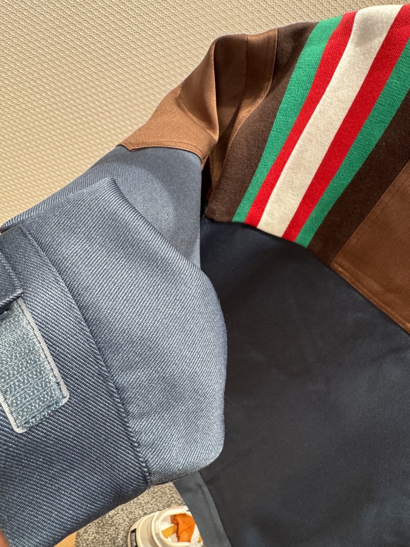 Gucci Classic Webbing Patchwork Jacket Coat 8