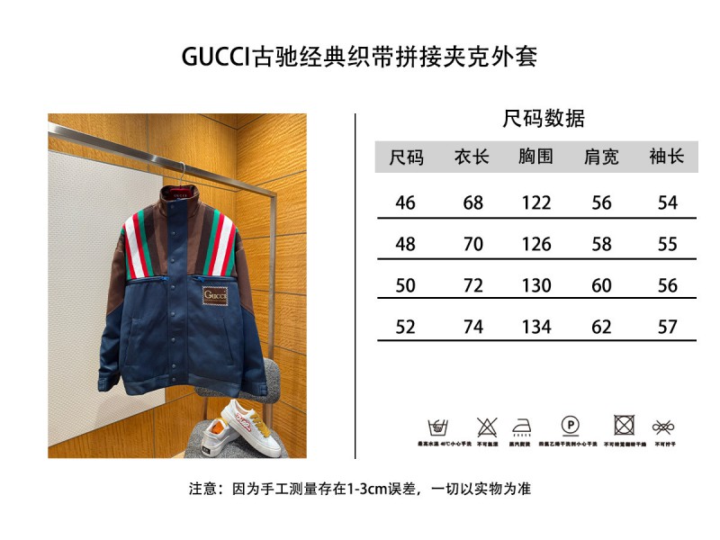 Gucci Classic Webbing Patchwork Jacket Coat 9