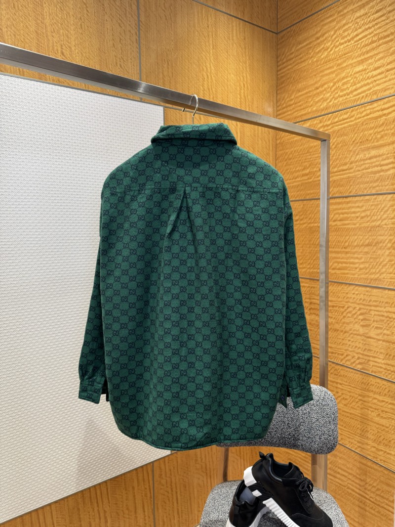 Gucci Logo All-Over Print Zipper Jacket Coat 1