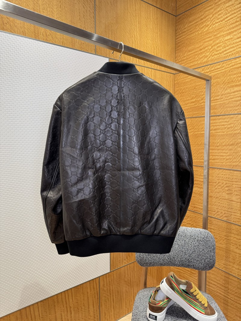 Gucci Genuine Leather Jacket Coat 1