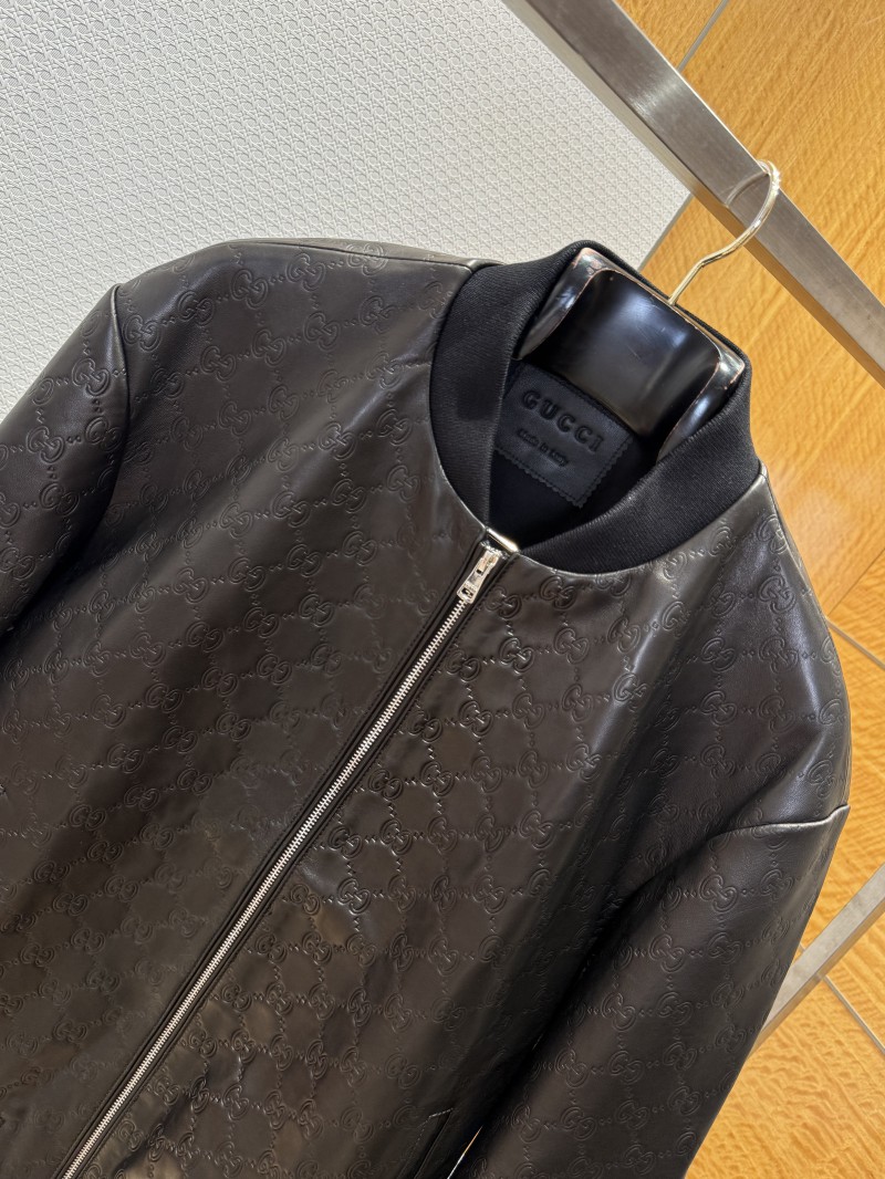Gucci Genuine Leather Jacket Coat 2