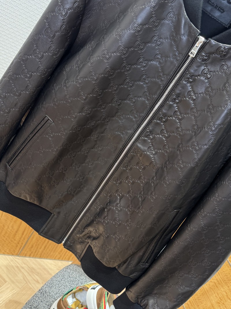 Gucci Genuine Leather Jacket Coat 3