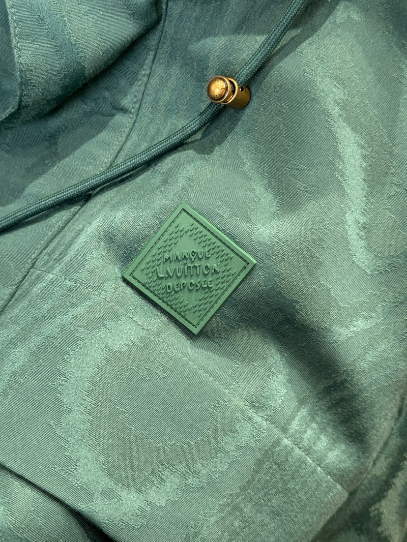 LV Dark Texture Hooded Jacket Coat 1 5