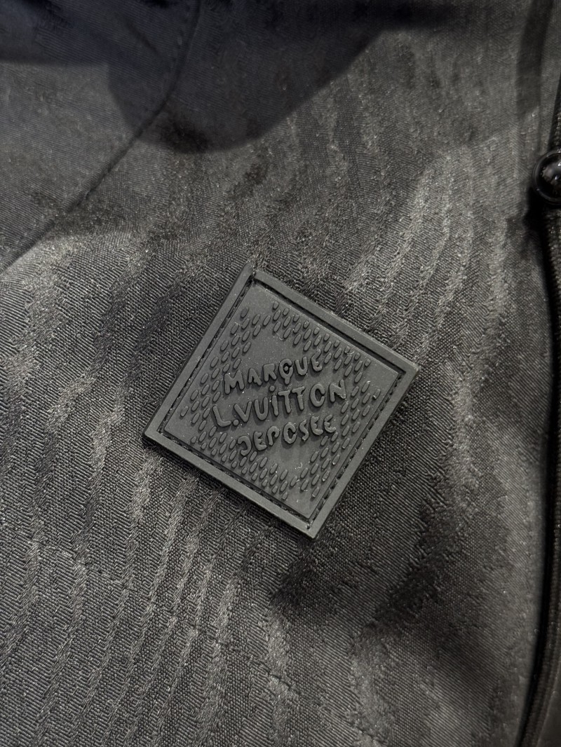LV Dark Texture Hooded Jacket Coat 2 5