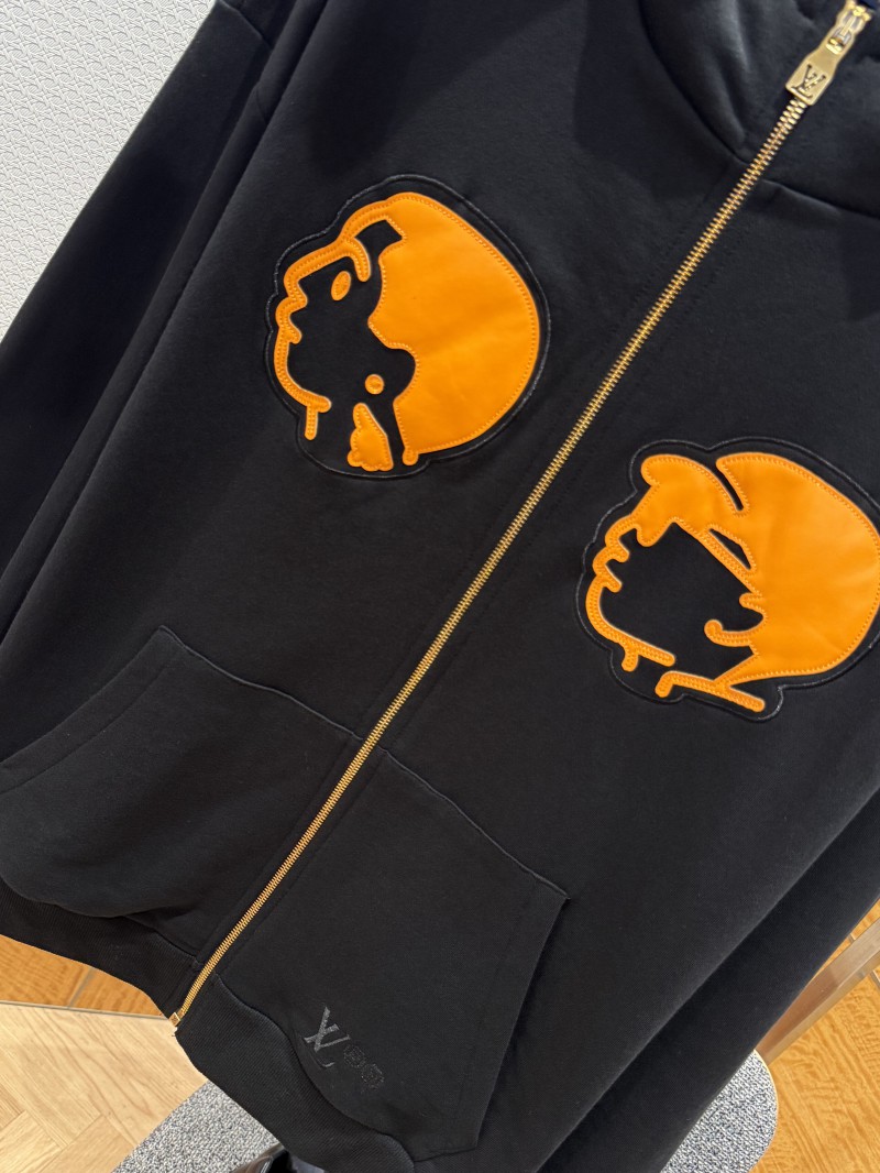 LV x Nigo Collaboration Portrait Hooded Jacket Coat 3