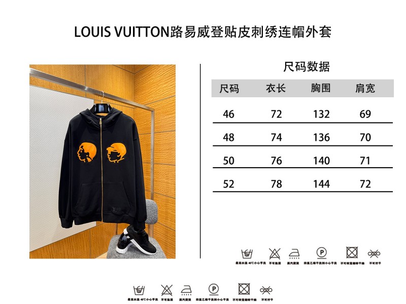 LV x Nigo Collaboration Portrait Hooded Jacket Coat 9