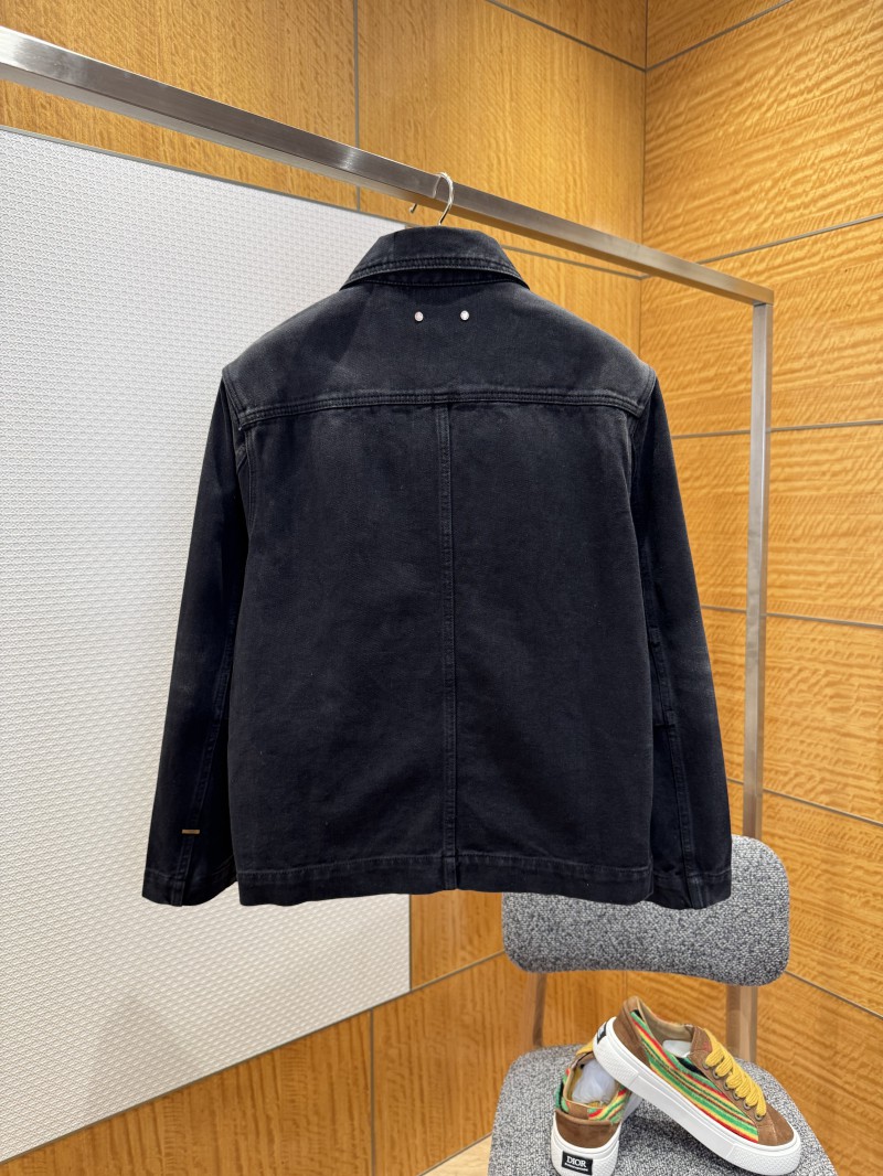 LV Embossed Relief Denim Jacket Coat 1