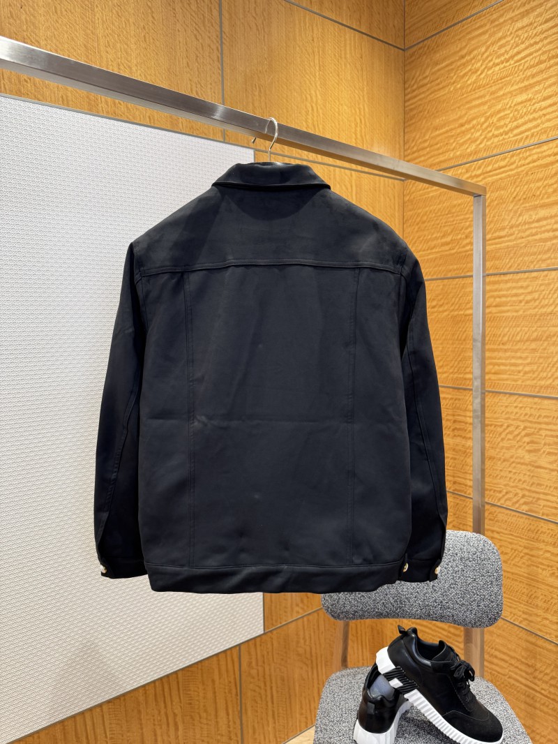 LV Suede Embossed Jacket Coat 2 1