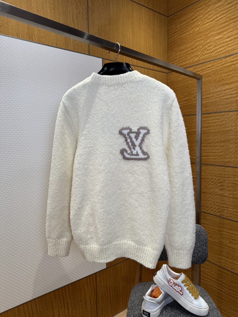 LV Solid Color Letter Logo Knit Sweater 1