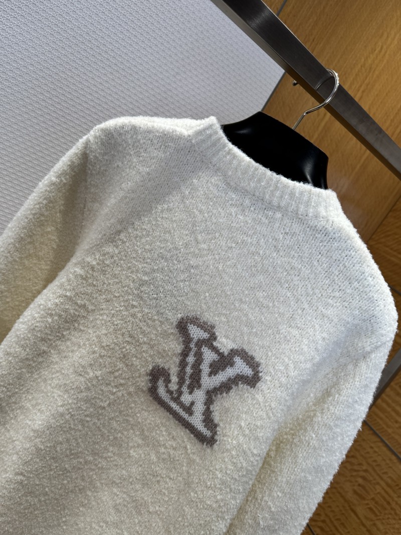 LV Solid Color Letter Logo Knit Sweater 6