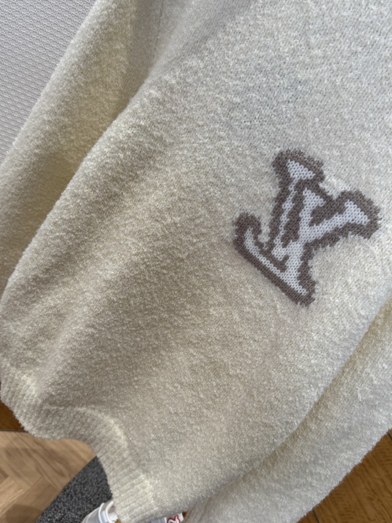 LV Solid Color Letter Logo Knit Sweater 7