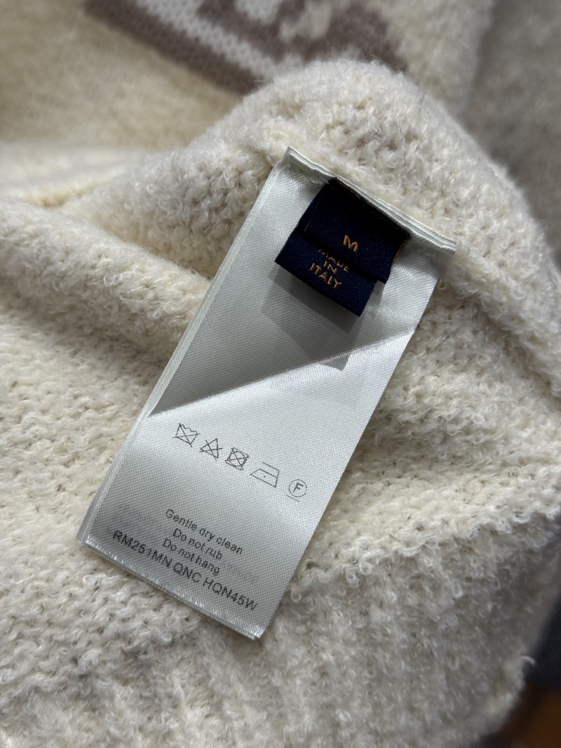LV Solid Color Letter Logo Knit Sweater 8