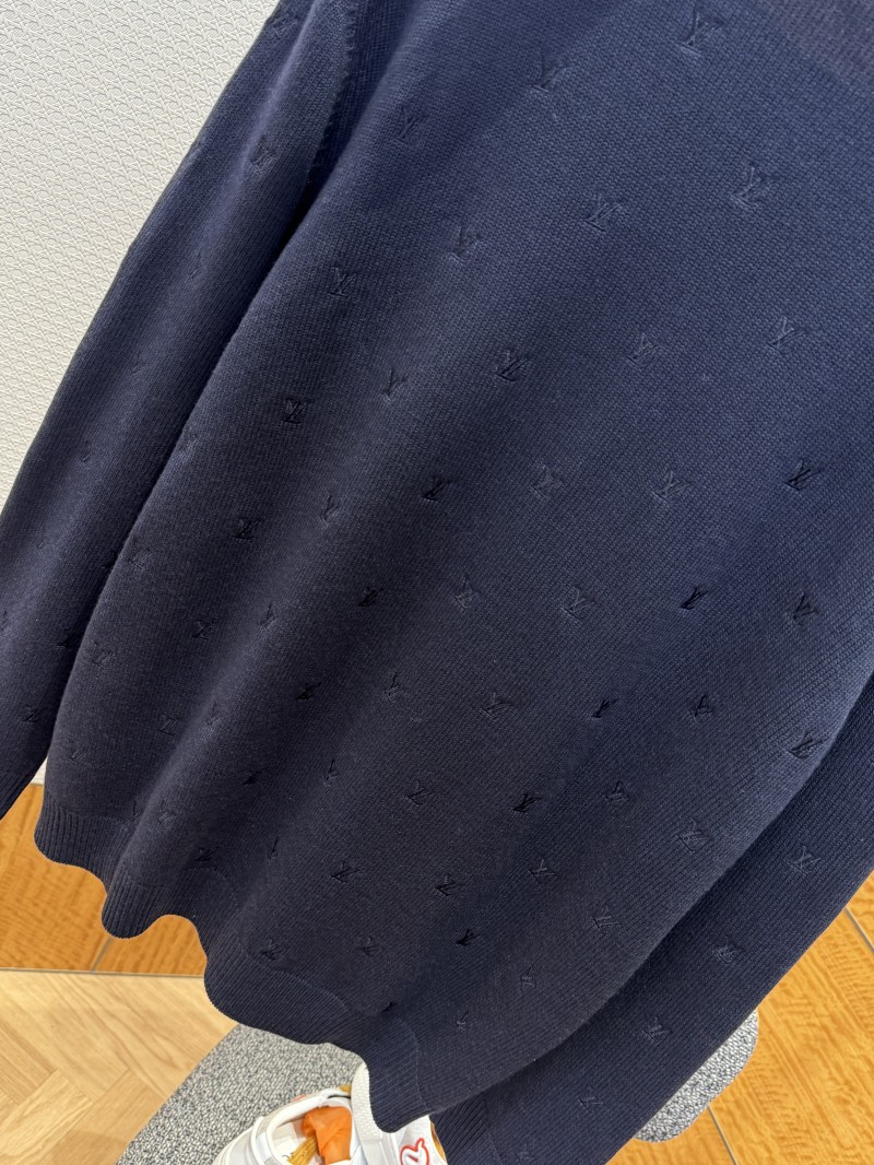 LV Embroidered Crew Neck Long Sleeve Sweater 6