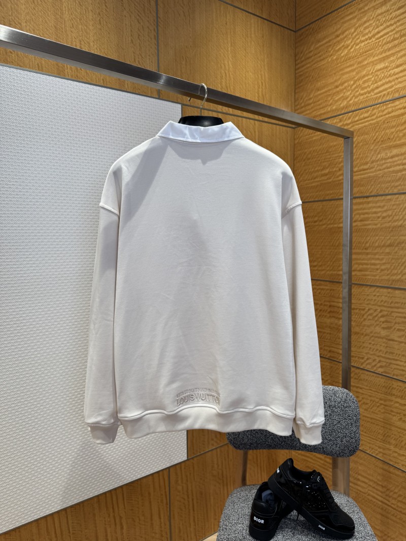 LV Embroidered Half-Zip Sweatshirt 1