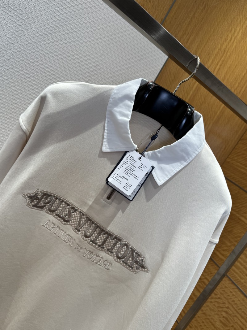 LV Embroidered Half-Zip Sweatshirt 2
