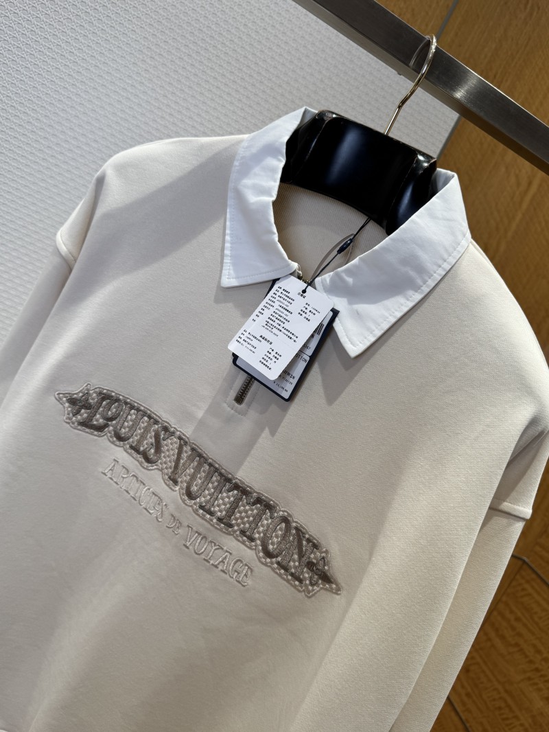LV Embroidered Half-Zip Sweatshirt 3