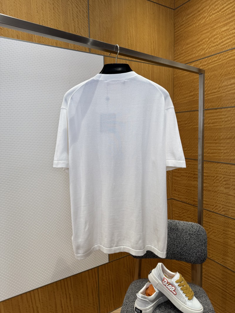 LV Collaboration Embroidered Knit Short-Sleeve T-Shirt 1