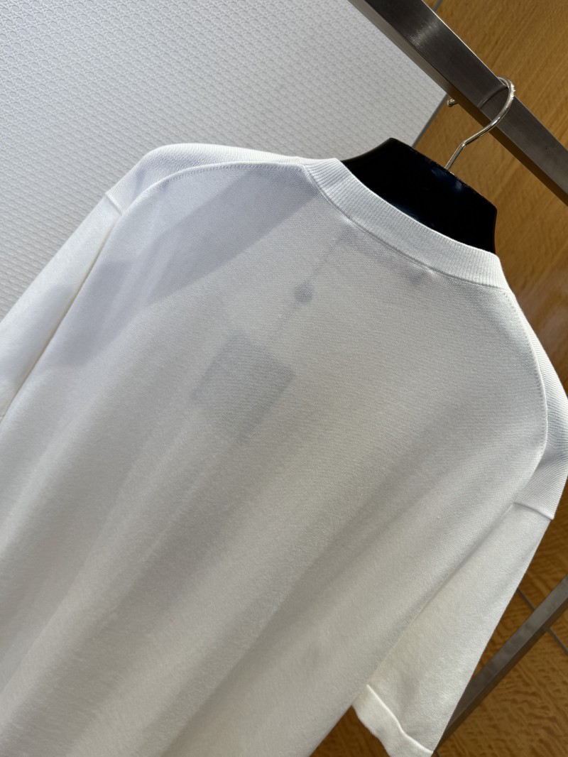 LV Collaboration Embroidered Knit Short-Sleeve T-Shirt 6