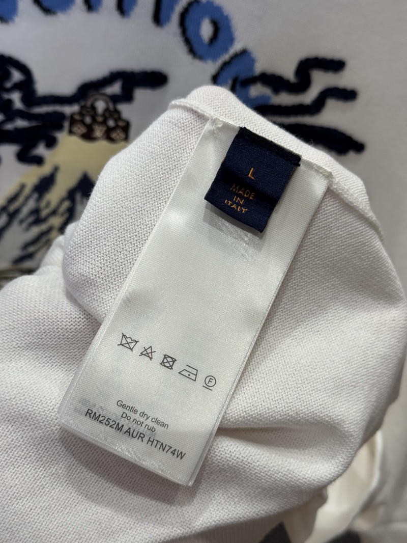 LV Collaboration Embroidered Knit Short-Sleeve T-Shirt 8