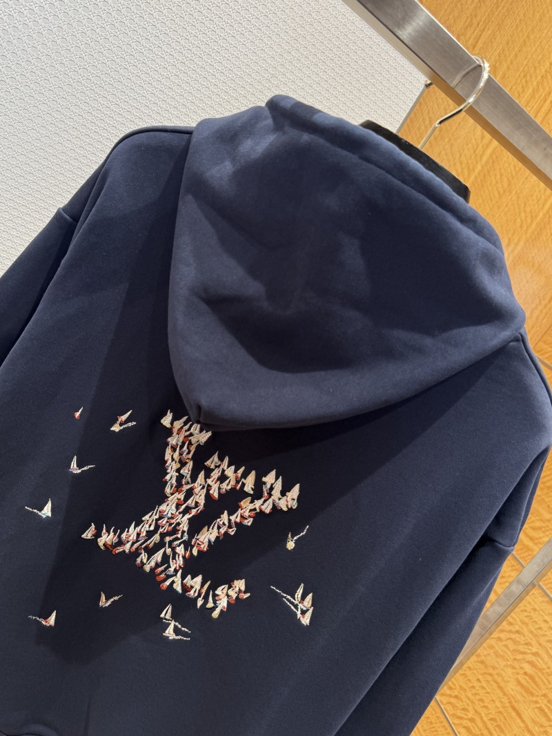 LV Sailing Embroidered Letter Hooded Sweatshirt 5