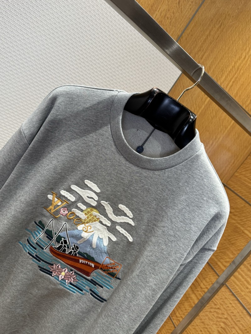 LV Embroidered Crewneck Sweatshirt 2