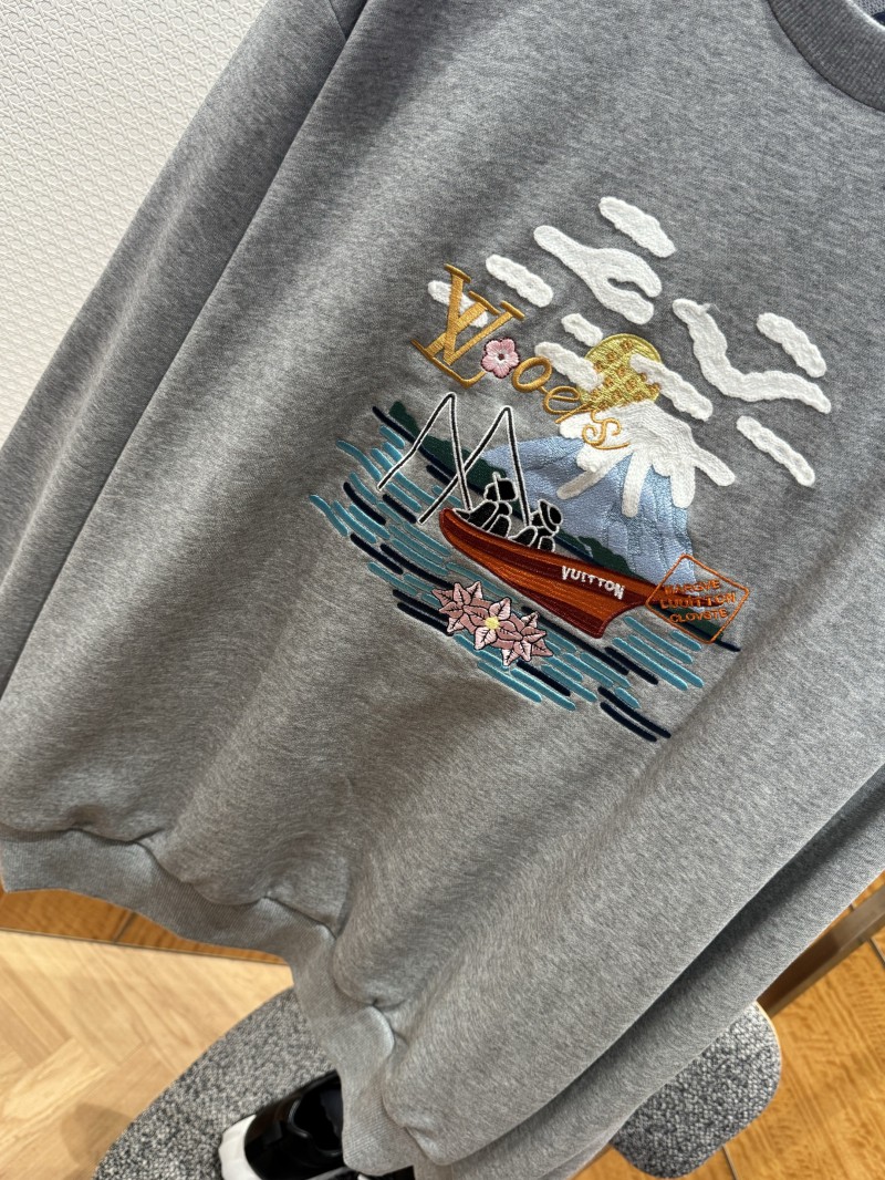 LV Embroidered Crewneck Sweatshirt 3