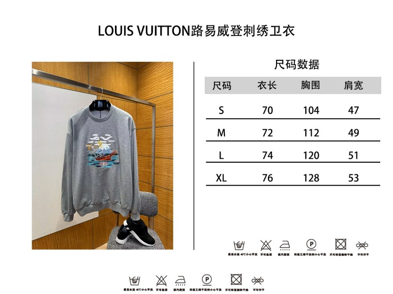 LV Embroidered Crewneck Sweatshirt 9