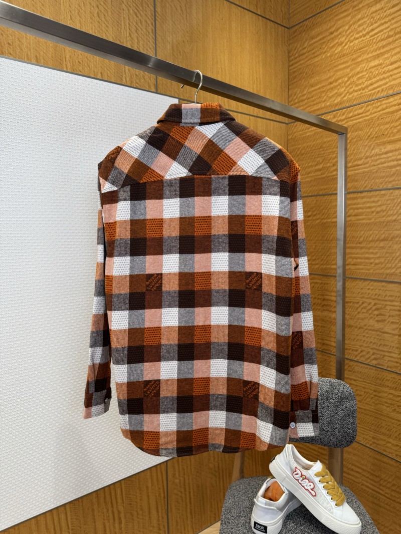 LV Check Jacquard Single-Button Lapel Shirt 1