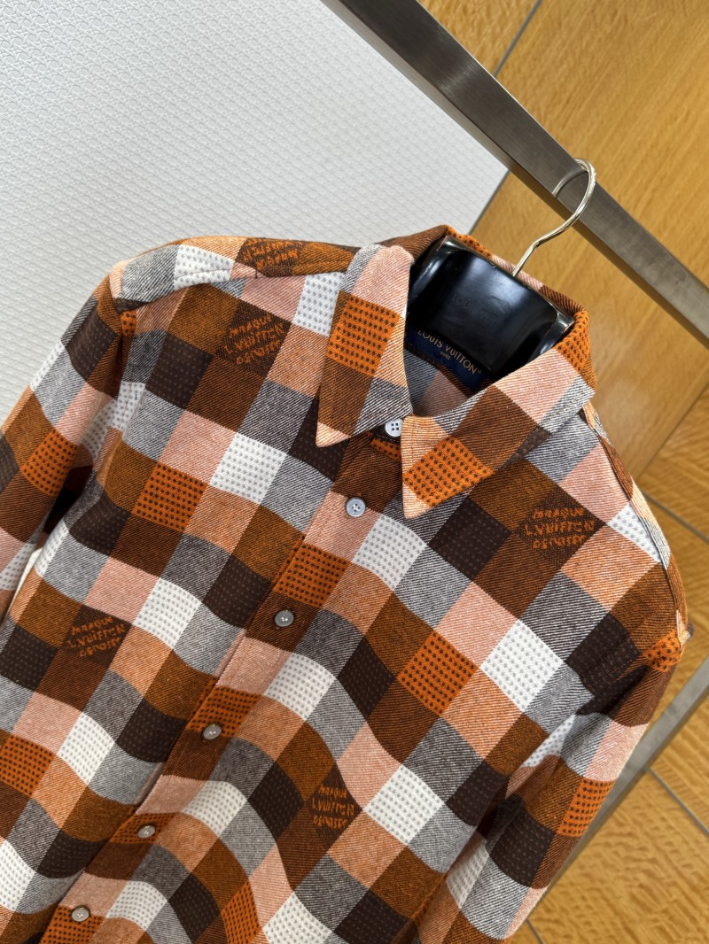 LV Check Jacquard Single-Button Lapel Shirt 2