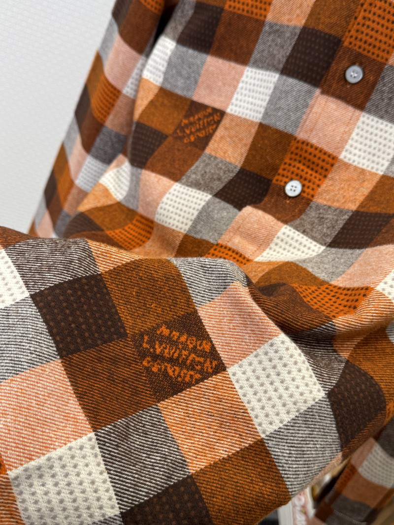 LV Check Jacquard Single-Button Lapel Shirt 4
