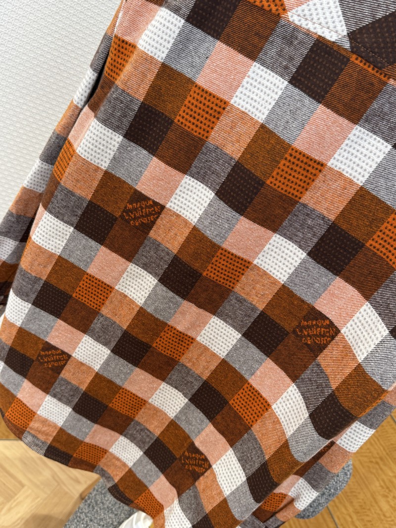 LV Check Jacquard Single-Button Lapel Shirt 6