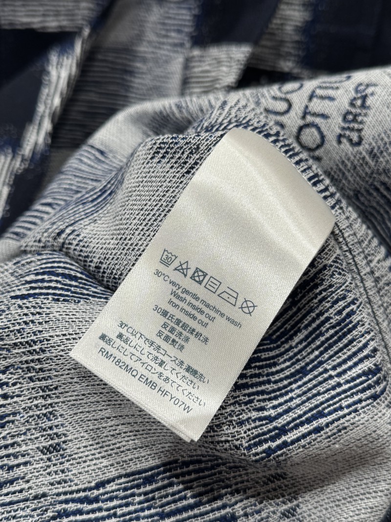 LV Check Print Single-Breasted Long-Sleeve Jacket Coat 2 8