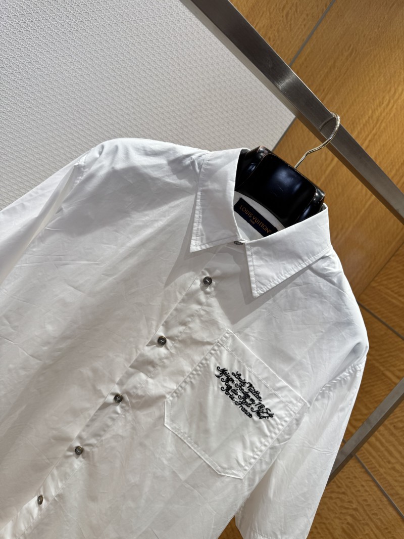 LV Pocket Embroidered Short-Sleeve Shirt 2