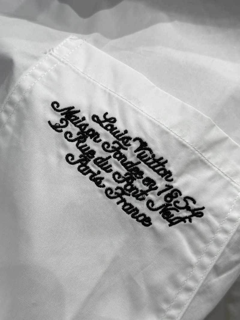 LV Pocket Embroidered Short-Sleeve Shirt 4